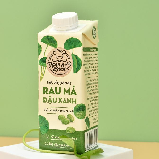Thùng 24 hộp Rau Má Đậu Xanh Cozy 225ml