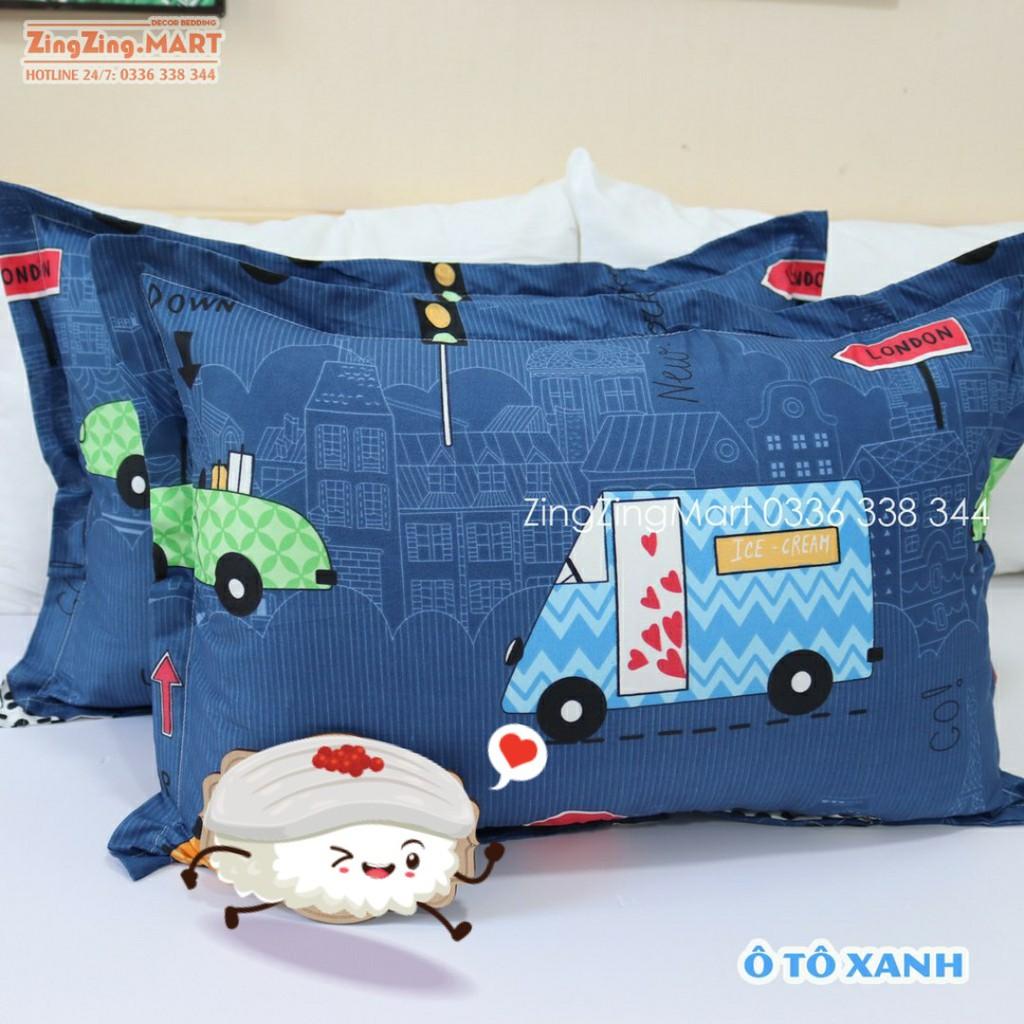 (Hot Trend) Áo gối nằm, vỏ gối đầu 45x65cm poly cotton mẫu Khủng Long Bơ bao bọc gối nằm nhiều mẫu mới