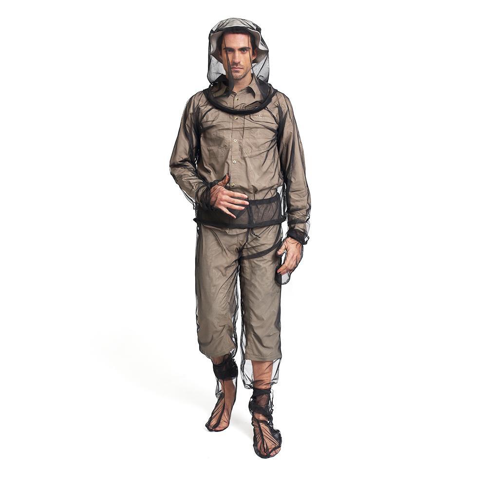 Outdoor Camping Fishing Mosquito Suit Bug Bee Mozzie Fly Insect Jacket Trouser Set