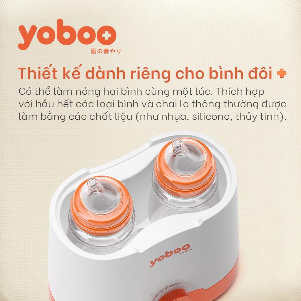 Máy hâm nóng sữa đôi 3in1 Yoboo YB-0041 thiết kế "3 TRONG 1" dùng hâm nóng, rã đông, tiệt trùng - Hàng chính hãng
