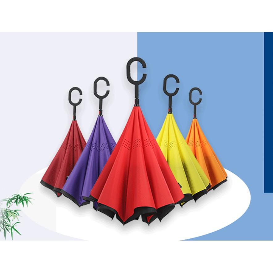 Ô dù gấp ngược 2 lớp chống tia UV - Hàng Cao Cấp