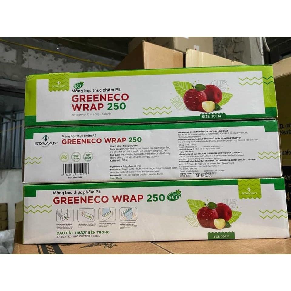 Màng Bọc Thực Phẩm PE Green Eco Wrap 250 (ảnh thật)