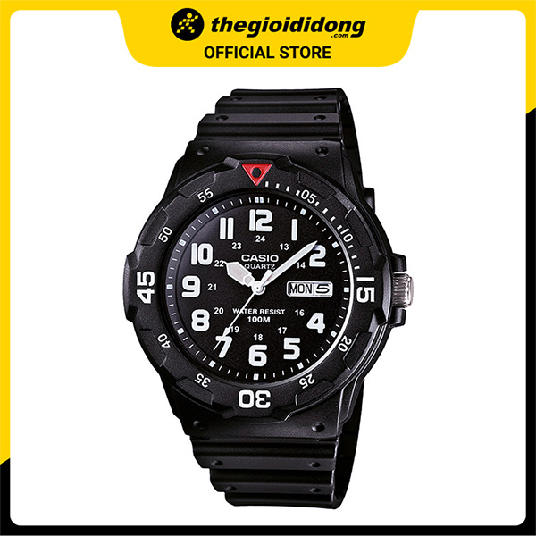 Đồng Hồ Nam Dây Nhựa Casio MRW-200H-1BVDF (43mm) - Đen