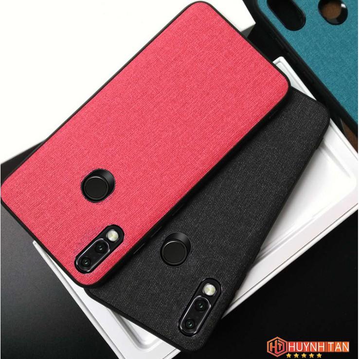 Ốp lưng Redmi Note 7, Note 7 Pro vân vải Jean chống bám vân tay, Nhiều màu