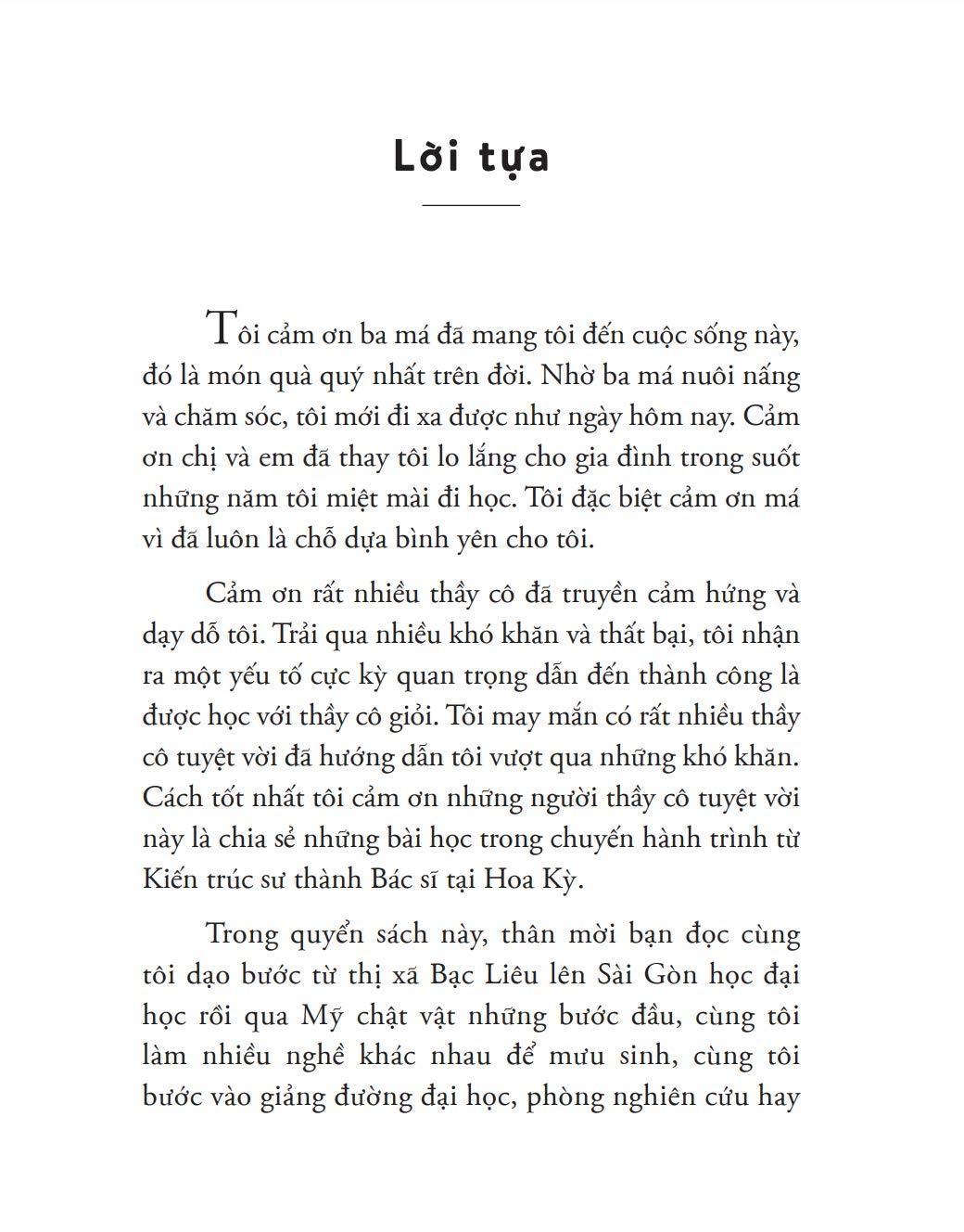 Sách - Từ Kiến Trúc Sư Thành Bác Sĩ Tại Hoa Kỳ - Dám Chọn Lựa, Dám Thành Công (Tái Bản 2023)