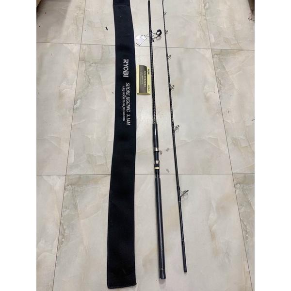 Cần câu 2 khúc rỗng dài 3m15 hãng ryobi cần tải cá 20kg khuyên fuji