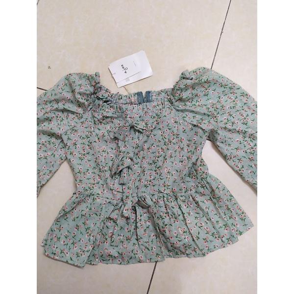 Áo kiểu, tông màu vintage, hoa nhí