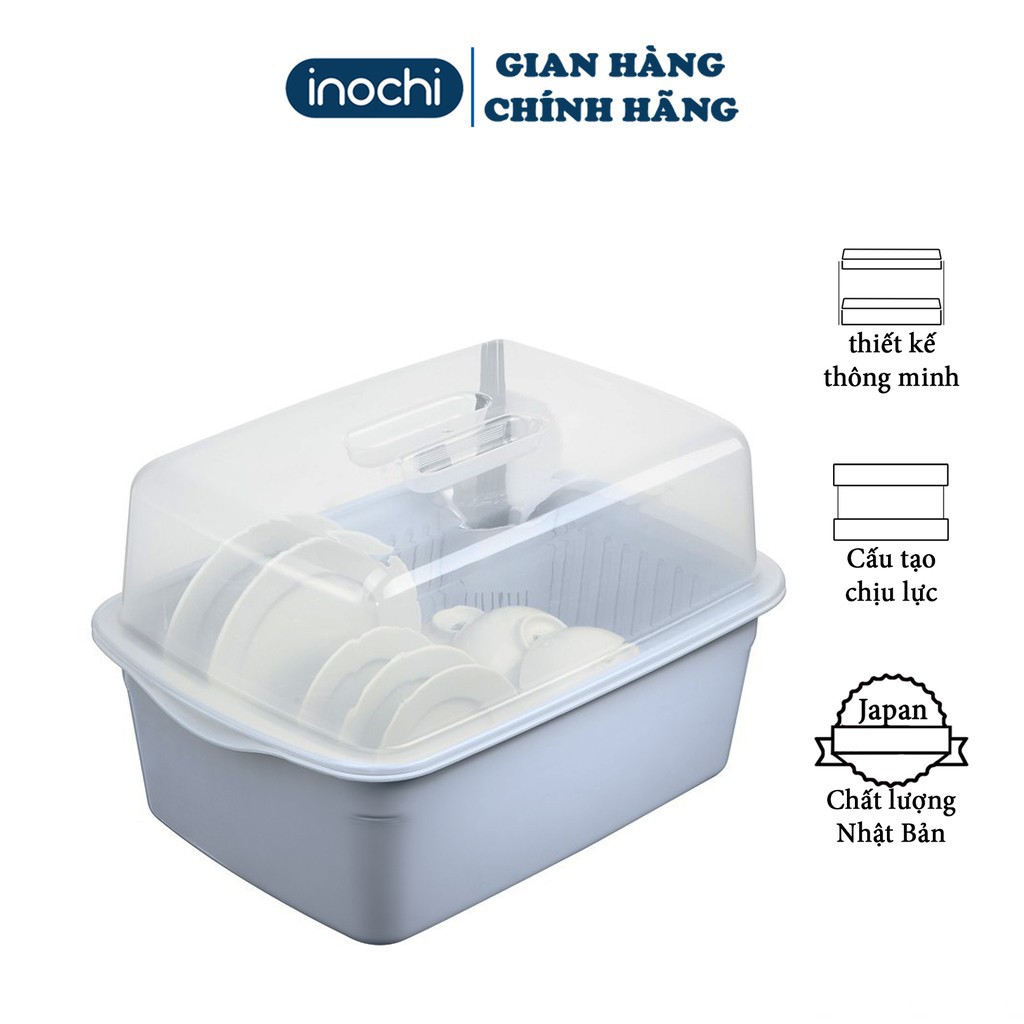 Kệ chén bát đĩa thông minh đa năng Tokyo inochi nhà bếp cao cấp an toàn nhựa nguyên sinh kháng khuẩn