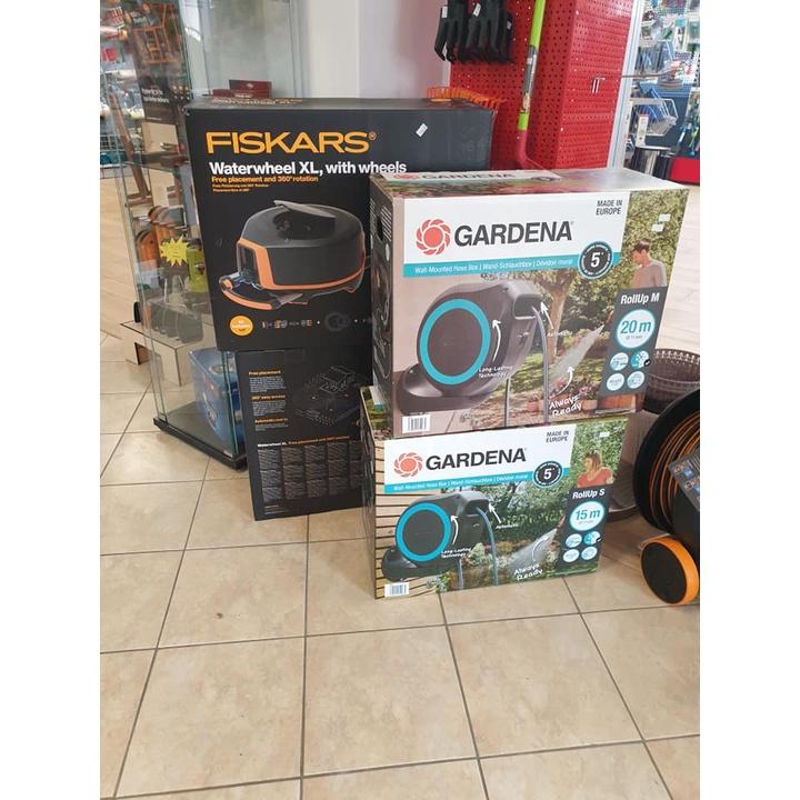 Bộ Vòi Tưới Cây Dây Cuốn Tự Động Gardena,  Dài 20m, Có Gá Treo Tường, Có Thể Nối Dài Dây, Nhập Đức
