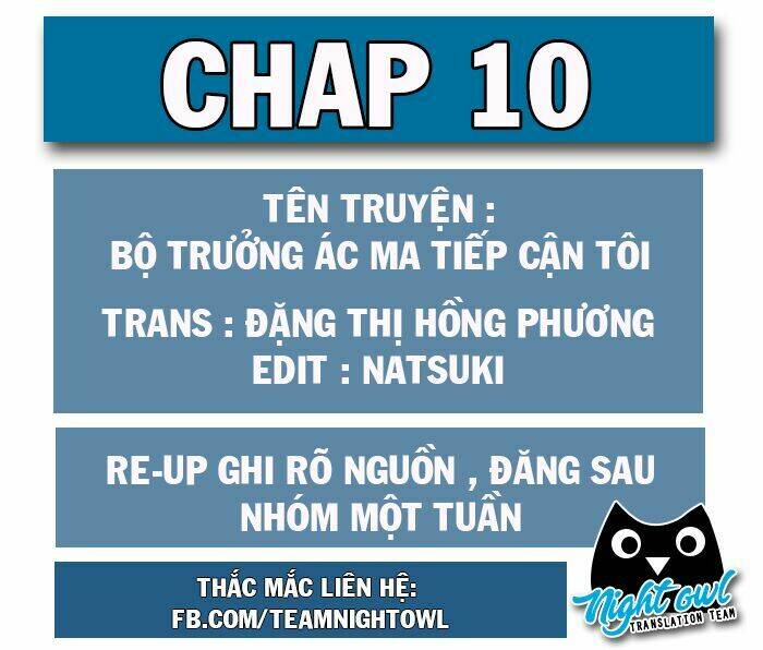 bộ trưởng ác ma tiếp cận tôi chapter 10 1