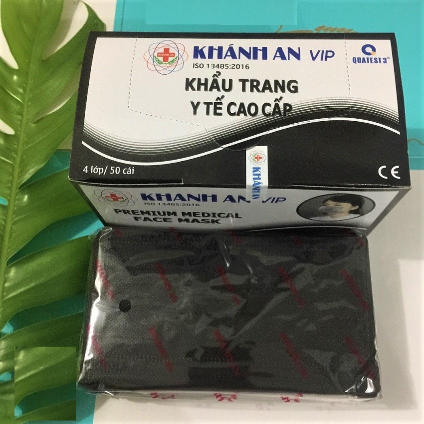 HỘP 50 CÁI KHẨU TRANG Y TẾ 4 LỚP KHÁNH AN