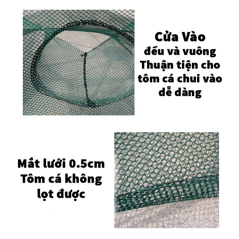 Lưới bát quái bắt cá 8 cửa