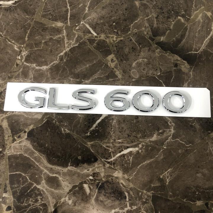 Decal tem chữ GLS600 dán đuôi xe ô tô Maybach trang trí