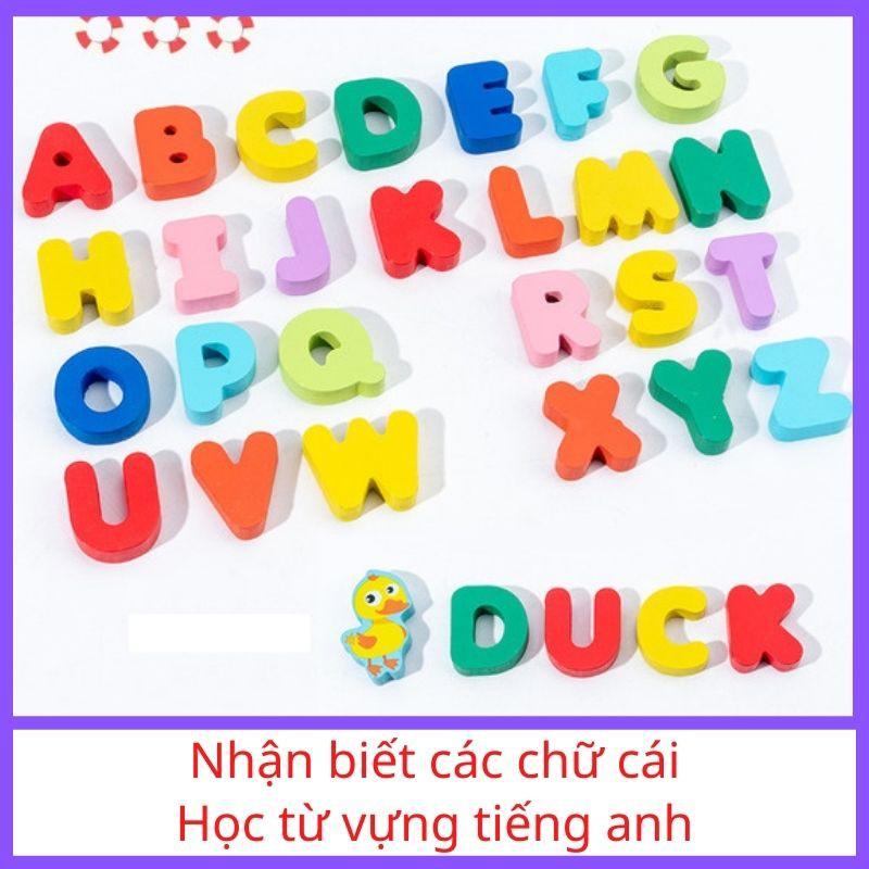 Đồ chơi câu cá gỗ 7 trong 1 đa chức năng cho bé yêu phát triển trí tuệ