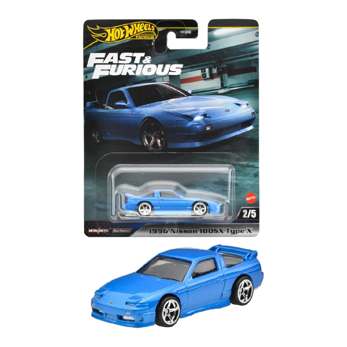 Đồ Chơi Siêu Xe Premium Fast&amp;Furious Nissan 180sx HOT WHEELS HVR62/HNW46