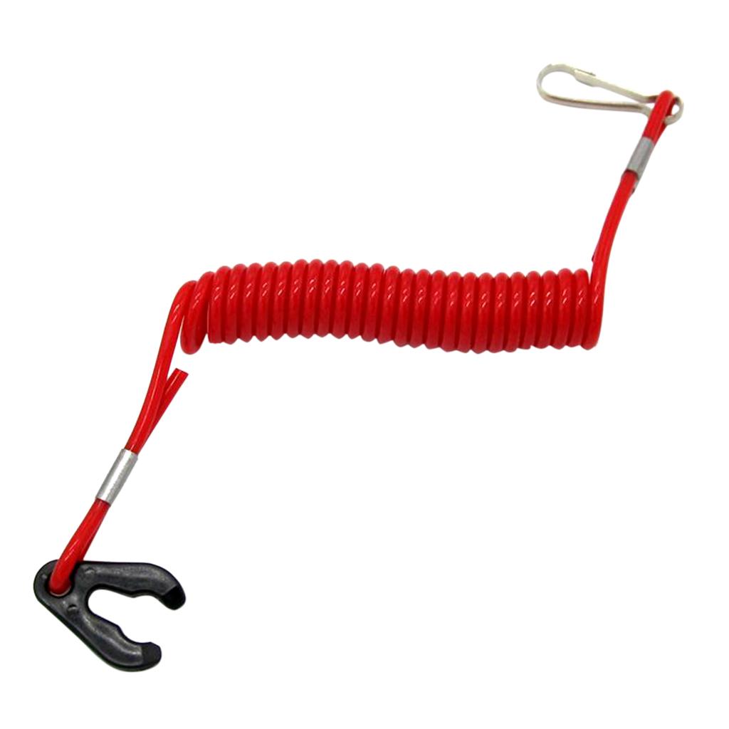 Motor Kill Stop Switch Safety Tether Lanyard for Yamaha Outboard Motor Parts