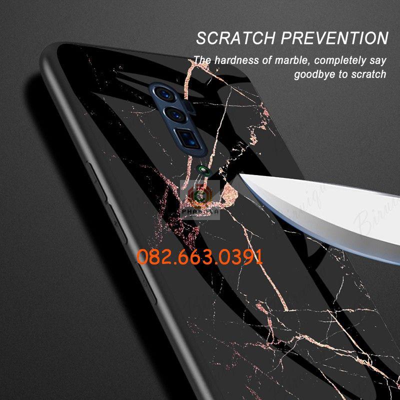 Ốp lưng tráng gương vân đá cẩm thạch sang trọng dành cho Oppo Reno 2