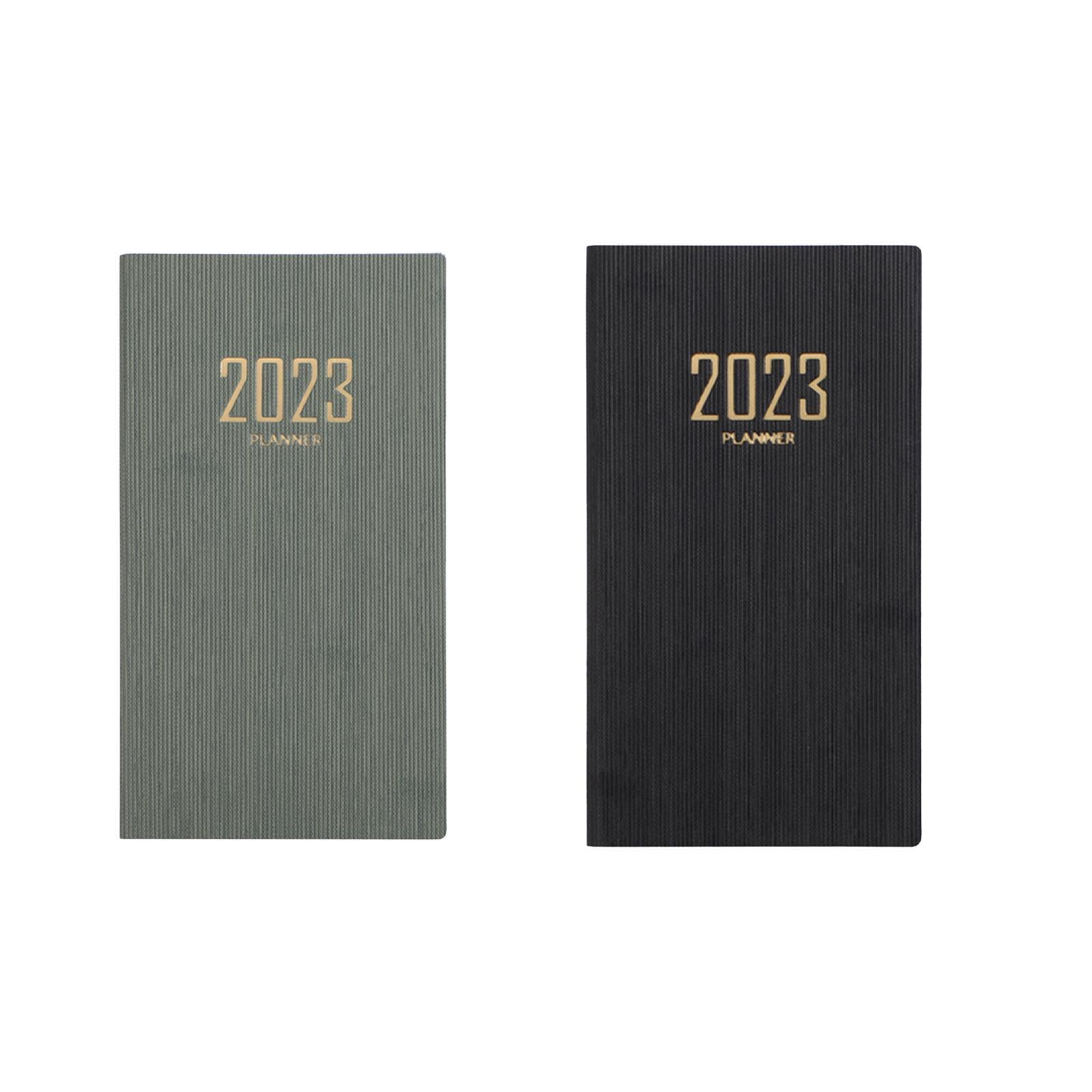 2Pcs Daily Account Monthly Notebook Planner Appointment Calendar for Travel