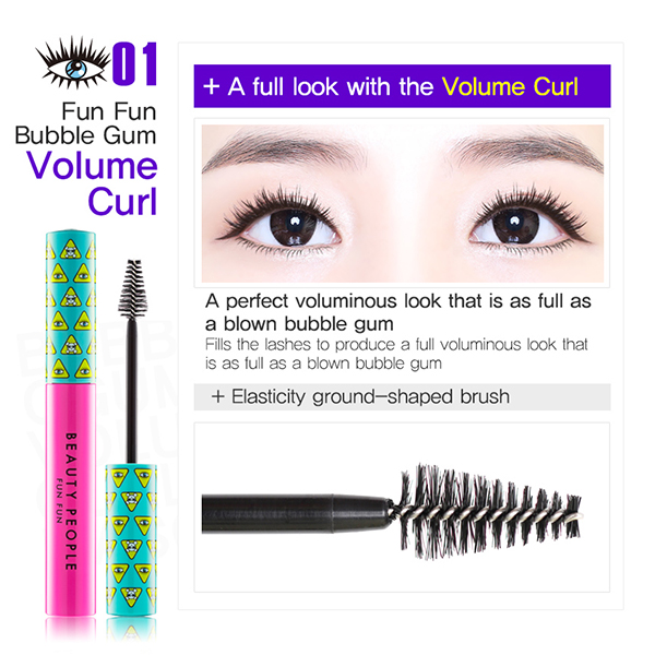 Mascara làm dày &amp; dài mi BEAUTY PEOPLE Fun Fun Mascara 10ml