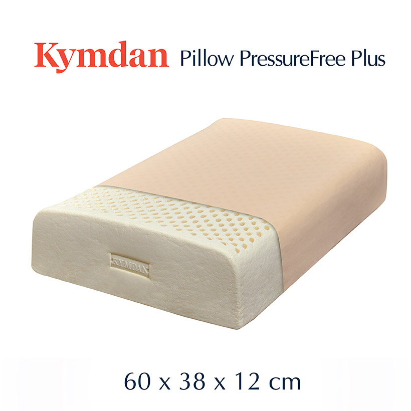 Gối cao su thiên nhiên Kymdan Pillow PressureFree Plus 60 x 38 x 12 cm