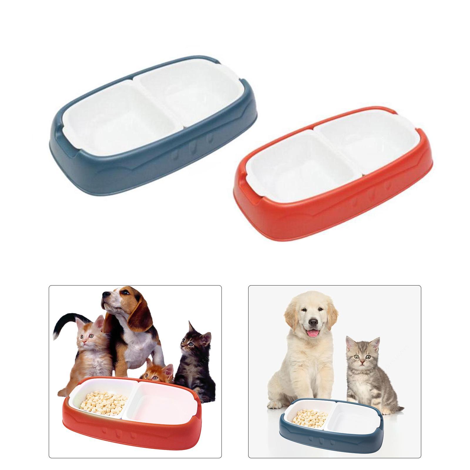 2x Pets Water Food Bowl Dog Cat Feeder Anti-Skid Puppy Dispenser Bottle