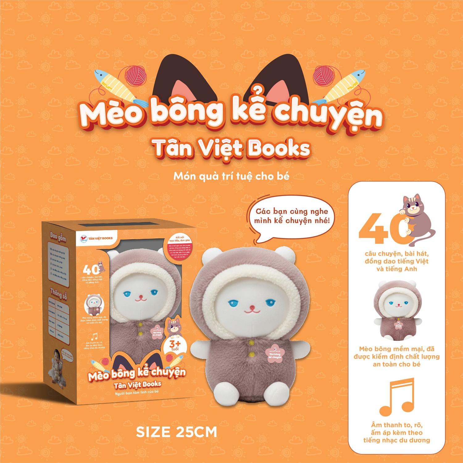 Mèo Bông Kể Chuyện - Món Quà Trí Tuệ Cho Bé