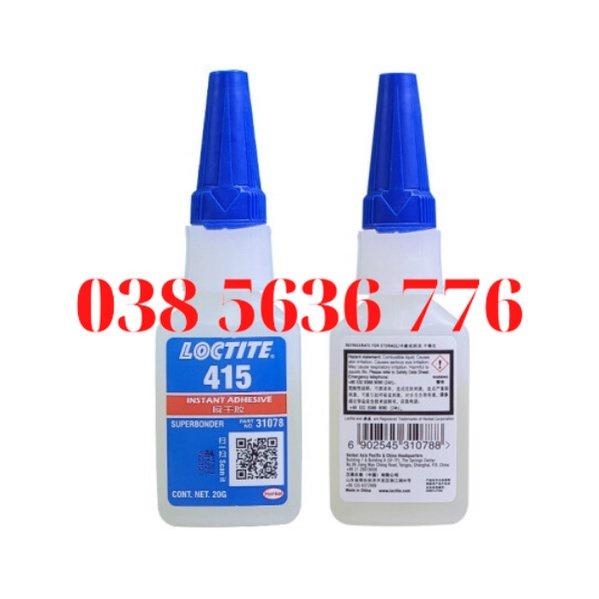 Keo Khô Tức Thì Henkel Loctite 415, Keo Dính Kim Loại Có Độ Nhớt Trung Bình, Keo Khô Nhanh 20G/500G