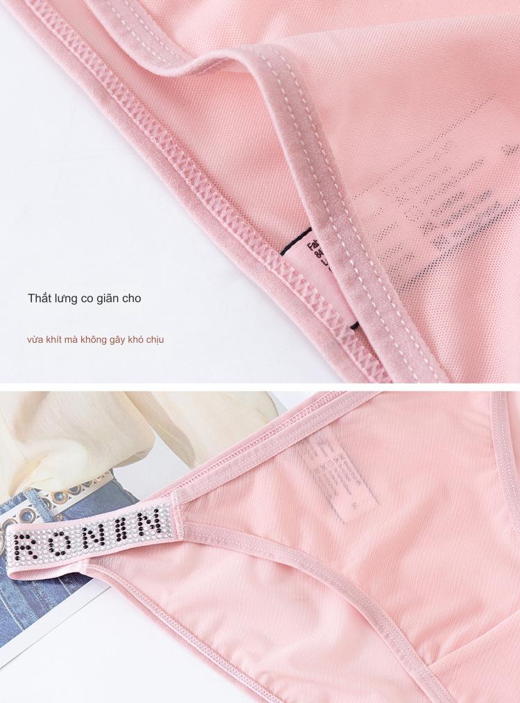 Combo 5 Quần Lót Nữ Lưới Tàng Hình Dây Đính Đá Voronin Q8152 – Thoáng Mát, Sexy, Sang Trọng