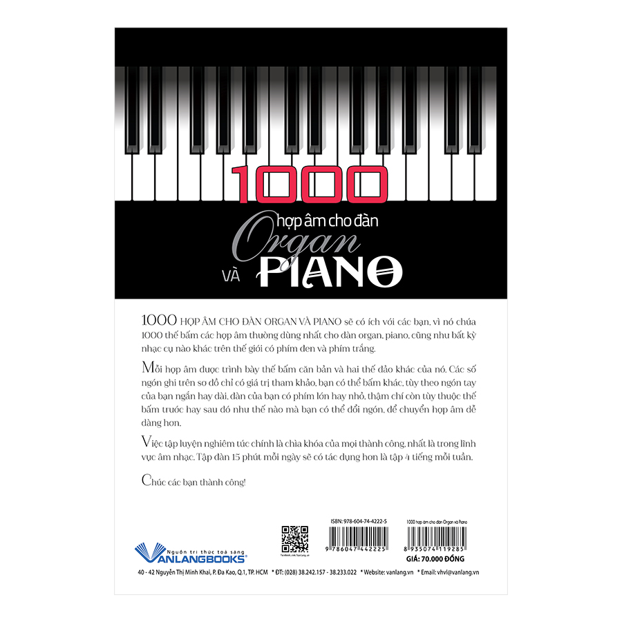 1000 Hợp Âm Cho Đàn Organ &amp; Piano (Tái Bản)