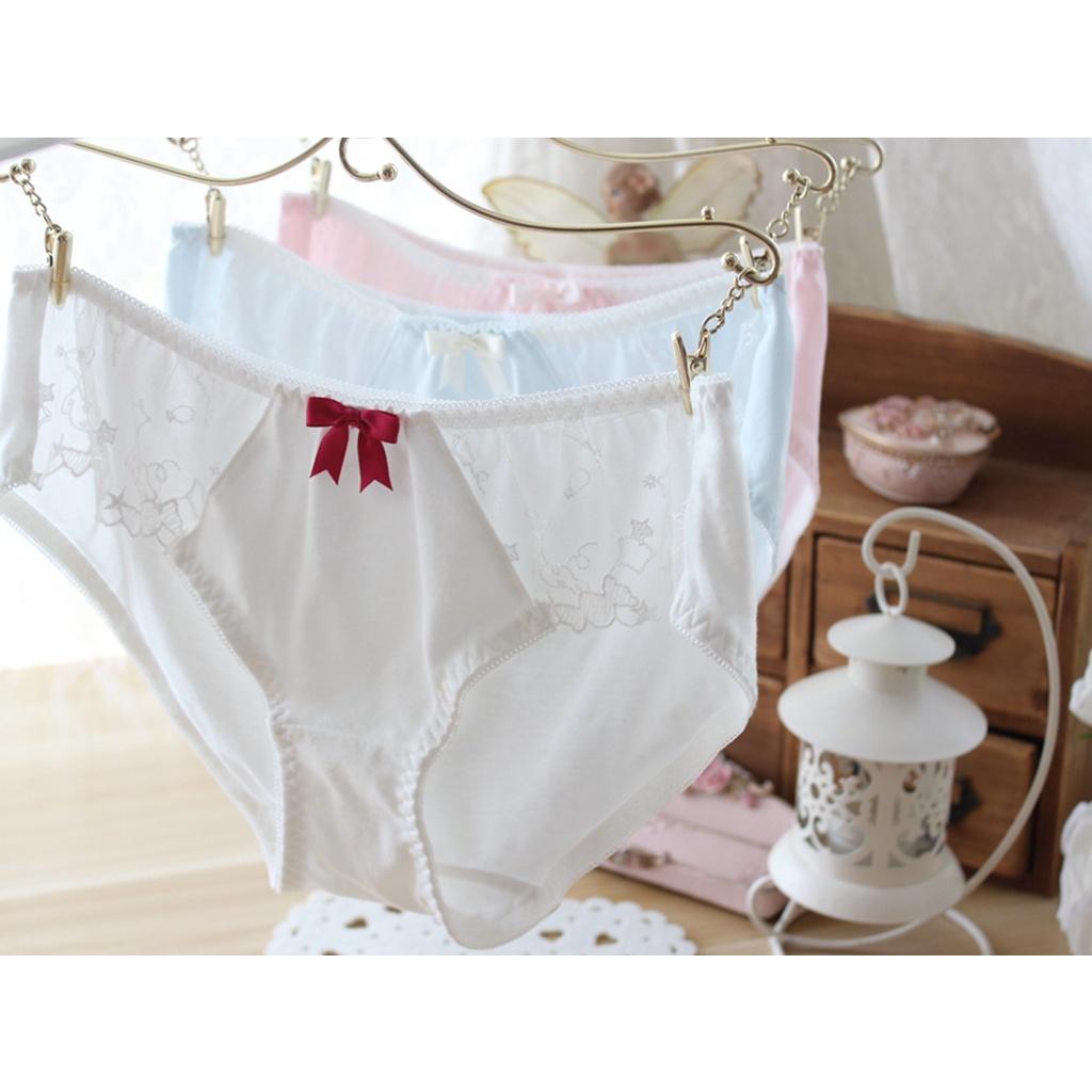 Quần Lót Nữ Cotton Phối Ren Hai Hông Xuất Đông Âu . Hàng Loại Đẹp.
