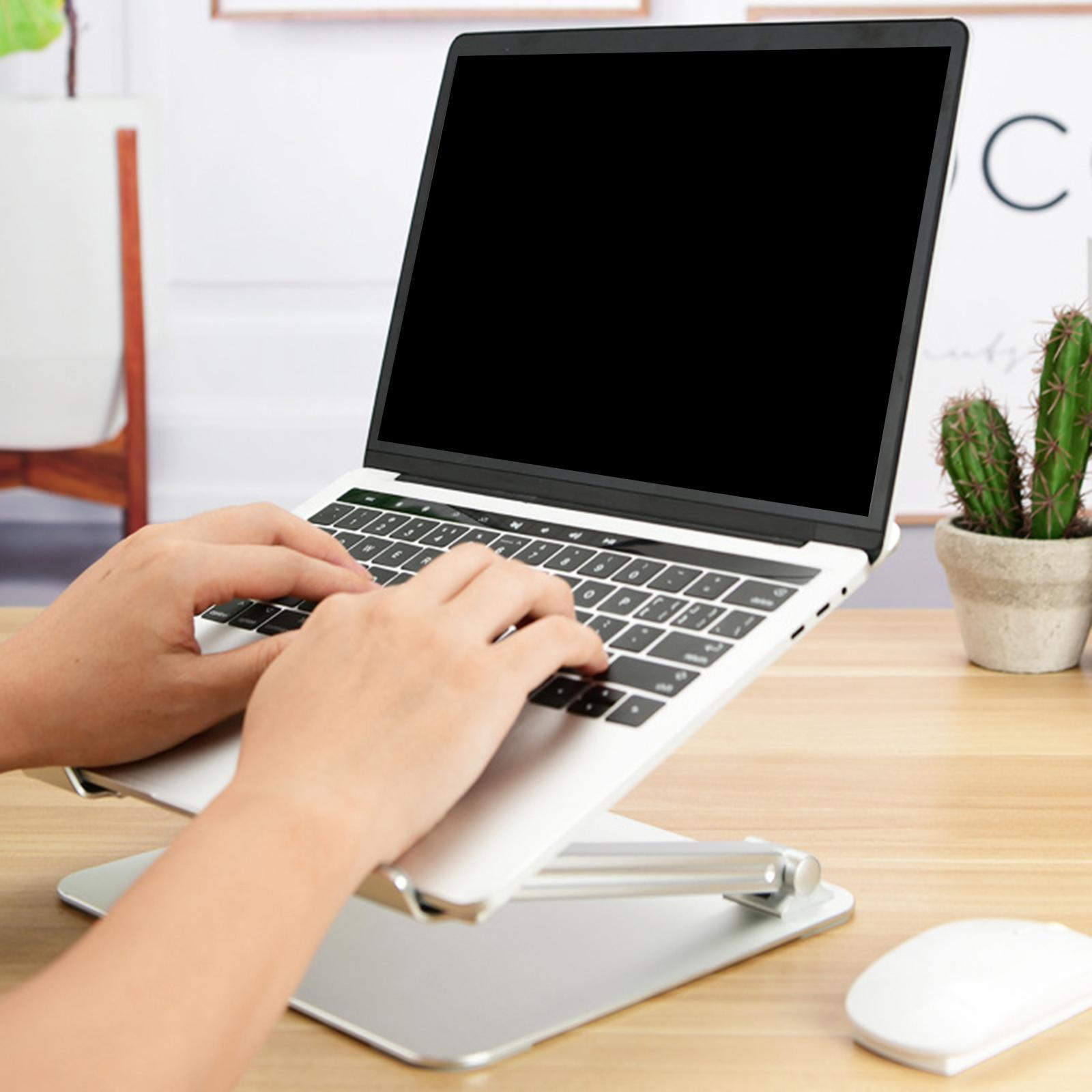 Adjustable Aluminum Laptop Stand Holder Foldable Laptop Riser Protective