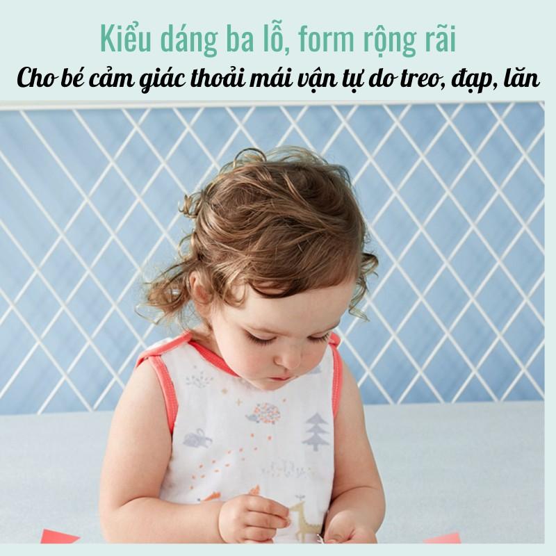 Túi Ngủ Cho Bé/ Túi Ngủ Trẻ Em Hè Thu Kiểu Dáng Ba Lỗ Hở Chân (Mềm - Mịn - Mát)