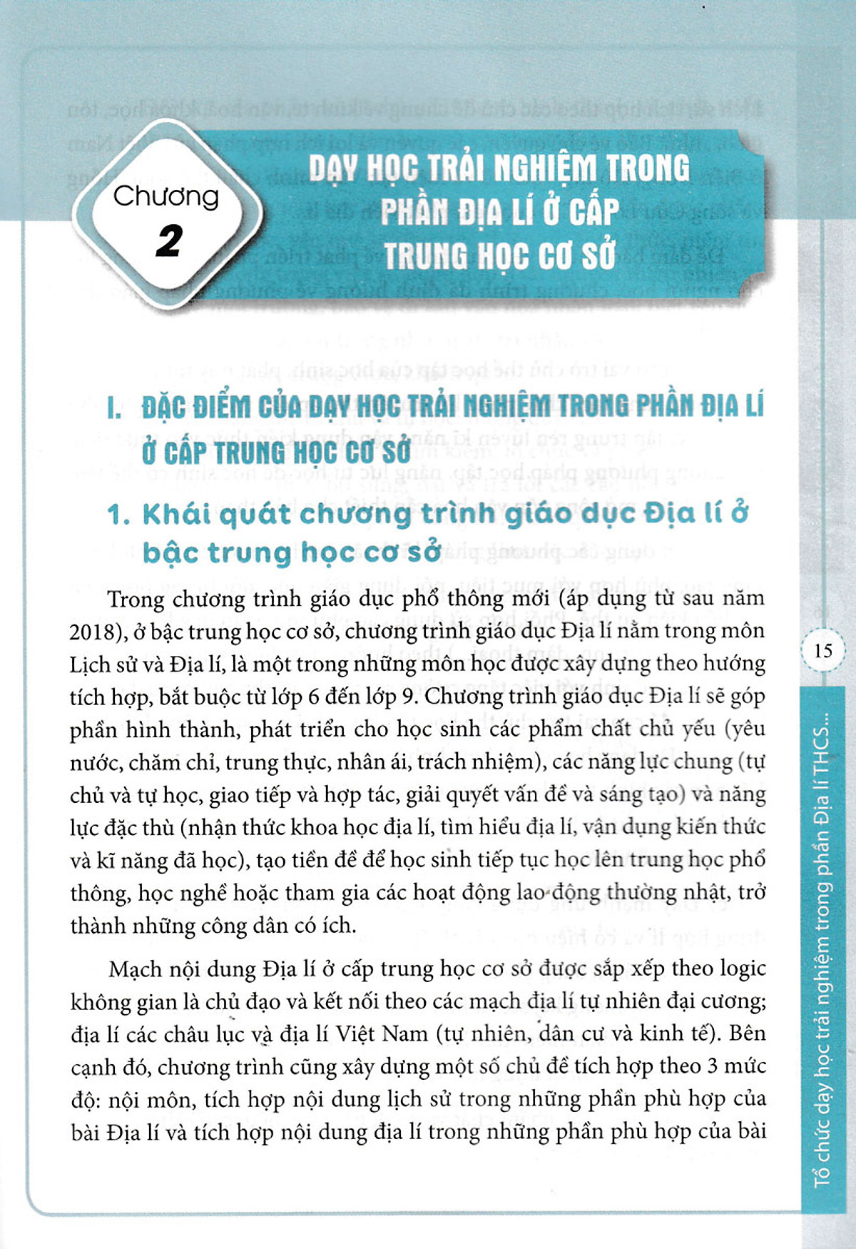 Sách Tổ Chức Dạy Học Trải Nghiệm Trong Môn Lịch Sử Và Địa Lí THCS - Phần Địa Lí