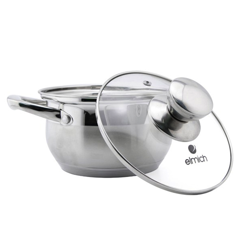 Bộ nồi inox cao cấp 5 đáy Smartcook (Elmich) 3 chiếc cỡ 16cm, 20cm, 24cm EL3337 - Hàng chính hãng - Xuất xứ Cộng Hòa Séc