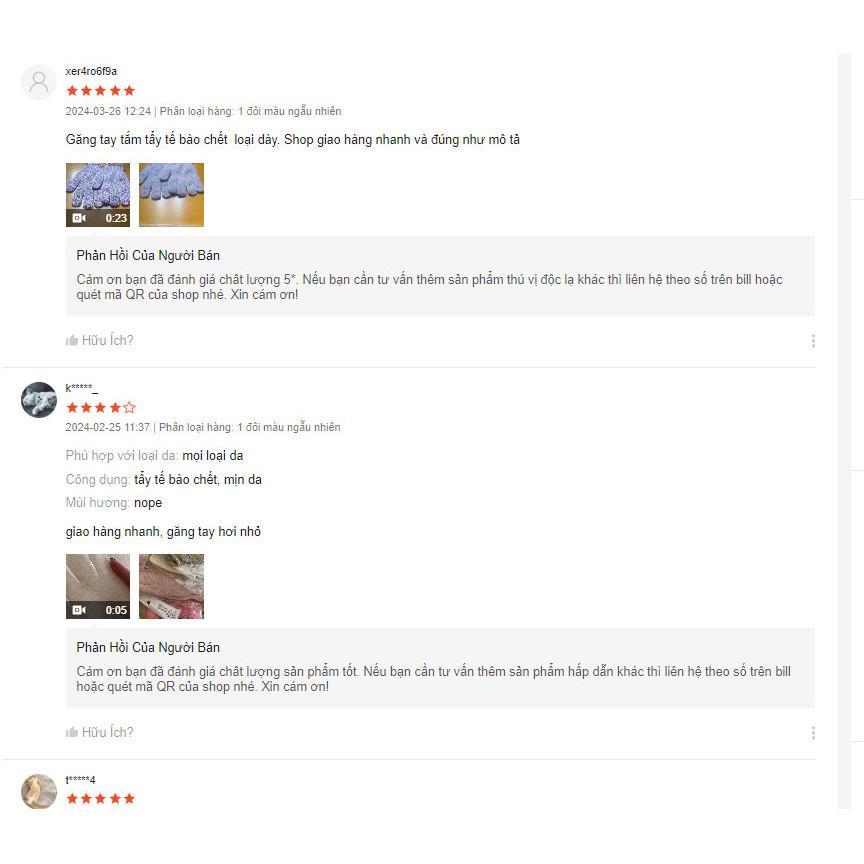 Găng tay tắm Cơ Thể tế bào chết Bobi Shop Bath Bao tay Loại Xịn Có Quai Treo (1 Cặp Bền Dày Không Rách Có Móc Treo)