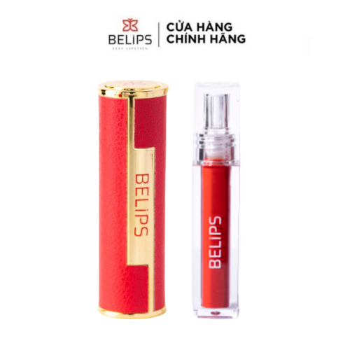 Bộ đôi son thỏi Belips Sexy Lipstick 13 Chloe Coral + son kem lì Belips City At Night C01 - ĐỎ CAM