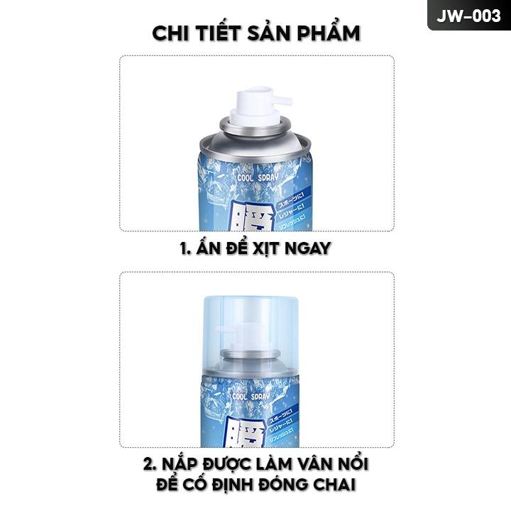 Chai Xịt Làm Mát Mini Dung Tích 360ml Lắc Đều Trước Khi Sử Dụng JW-003