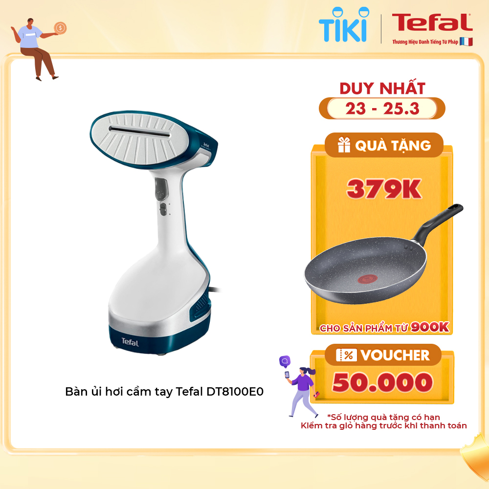 Bàn ủi hơi nước tiện lợi cầm tay Tefal DT8100E0-1600W - Hàng chính hãng