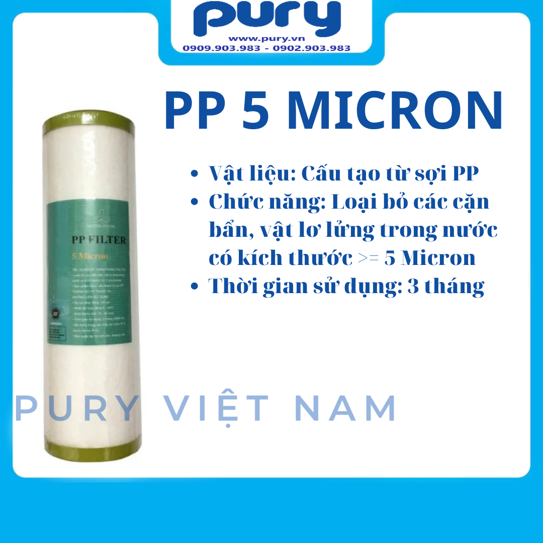 Bộ Ba Lõi Lọc Nước 1,2,3 Máy Ro --- Lõi Lọc Thô 123
