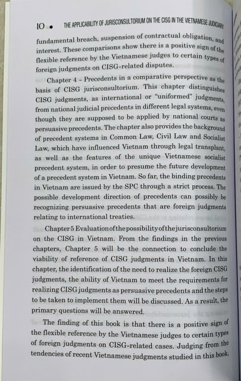 Applicability of jurisconsultorium on the CISG in the Vietnamese judiciary