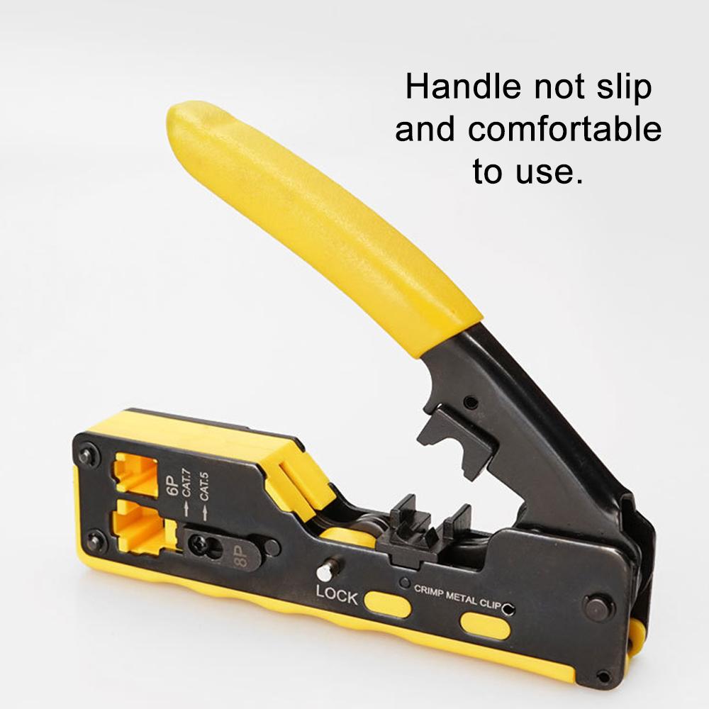 Ethernet Cable Stripper Clamp 6P8P Dual-use Network Tools Cat5/Cat6/Cat7 Crystal Heads Cable Pliers Seven Type of