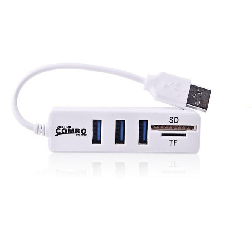 Hub Combo USB và đọc thẻ - Màu ngẫu nhiên