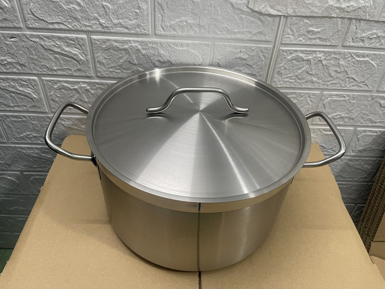 Nồi Inox 2 Quai Cao Cấp 3 Đáy _ Dung Tích: 8Lít _
