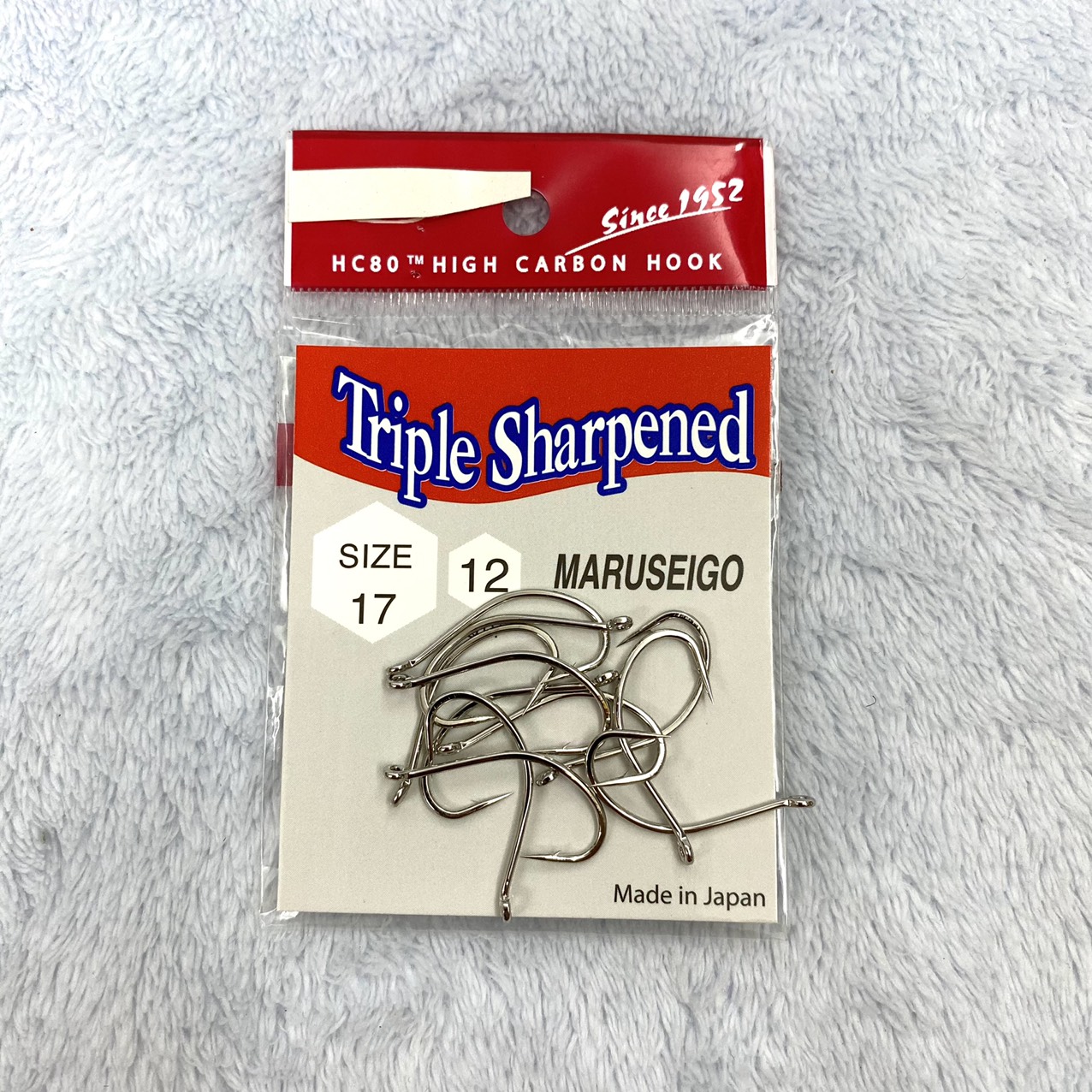 Lưỡi Câu Cá Maruseigo Thép Trắng Siêu Cứng Cực Bén Không Gỉ Sét