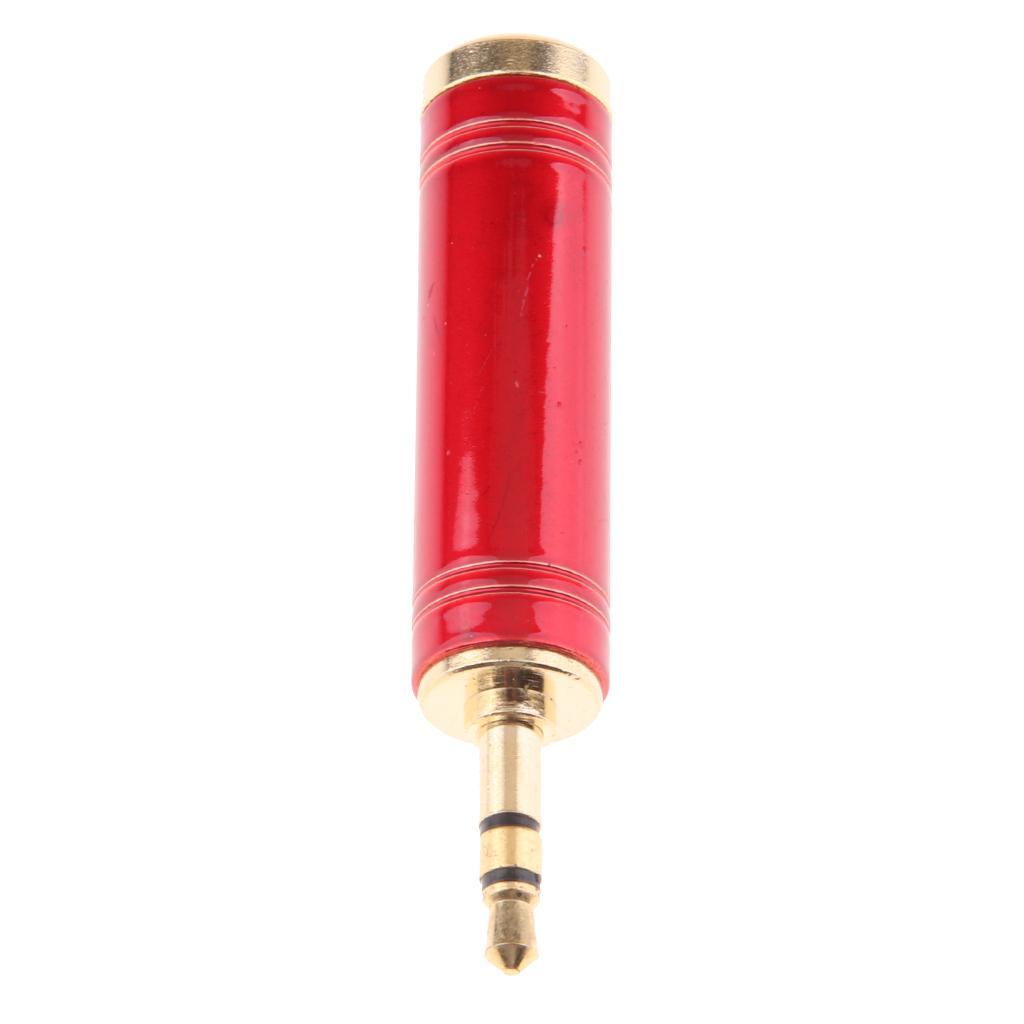 Gold Plated 3.5mm to 6.35 mm Male to Female Stereo Jack Adapter