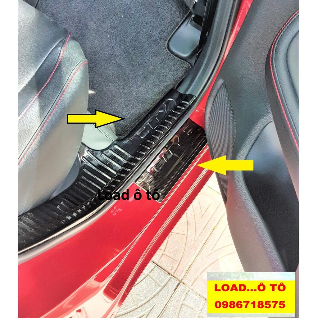 Ốp Bậc Cửa, Nẹp Bước Chân Trong Ngoài Xe Honda City 2023-2018 Chất Liệu Titan