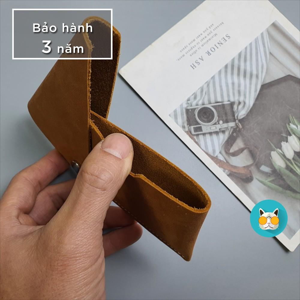 Ví nam Ví card da bò sáp MN119 – cao cấp, kiểu dáng thời trang