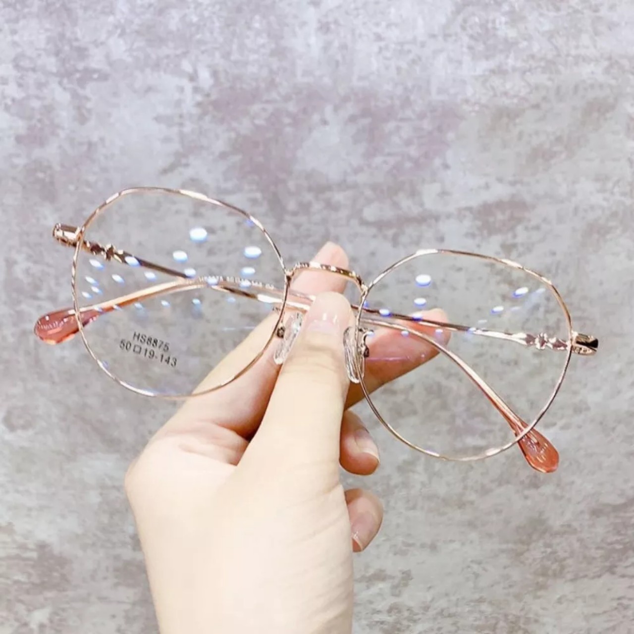 Kính mắt thời trang V2 chống bức xạ, ánh sáng xanh gọng kim loại hàng cao câp mẫu mới cho nam nữ