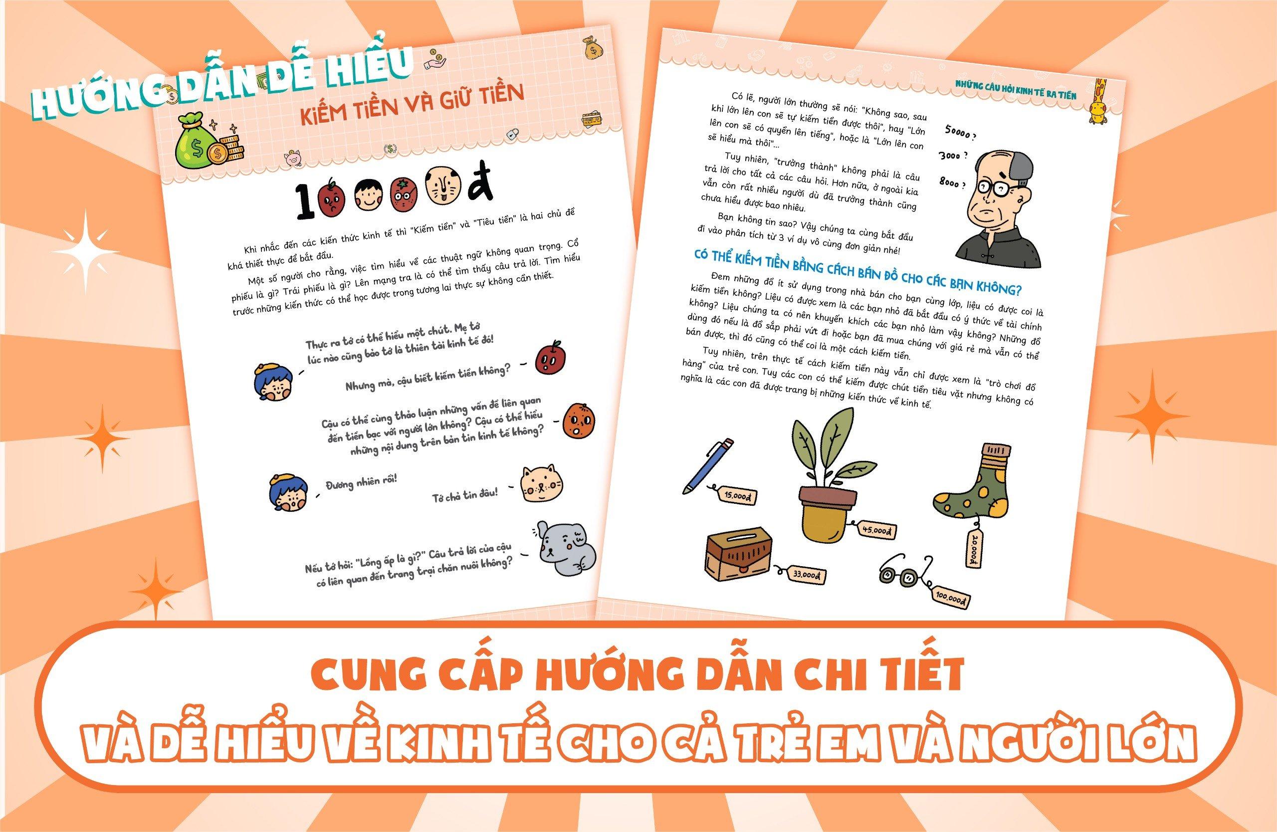 Sách Kinh Tế Học Vui Nhộn - Những Câu Hỏi Kinh Tế Ra Tiền - Kiếm Tiền Và Giữ Tiền?