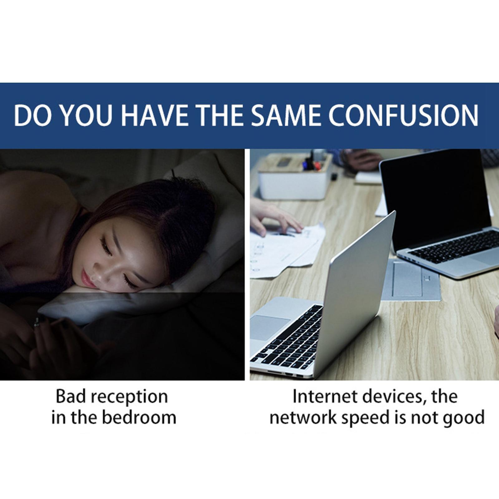 WiFi Booster 1200Mbps Dual Band Extend WiFi Signal to Smart Home EU Plug